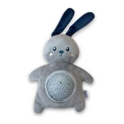 PABOBO Veilleuse Bébé Projecteur D’étoiles Musical Peluche Lapin