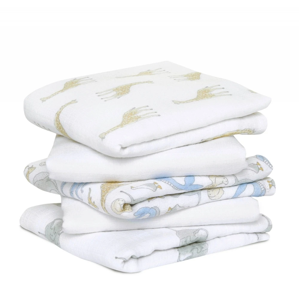 Lot De 5 Petits Langes Natural History 1 Lot De 5 Petits Langes Natural History