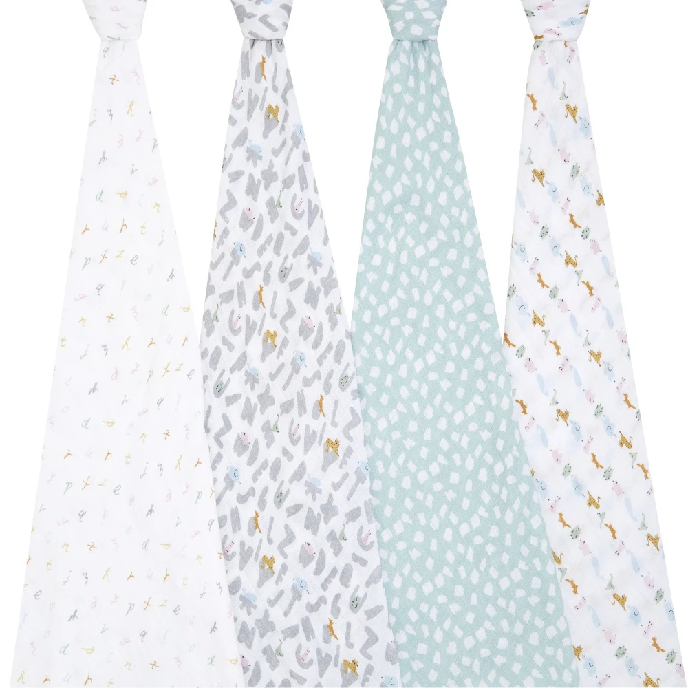 Lot De 4 Maxi-langes Alphabet Et Animaux 4 Lot De 4 Maxi-langes Alphabet Et Animaux – Image 4