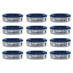 Angelcare Lot De 12 Recharges Octogonales Pour Poubelle Dress Up Ou Essential