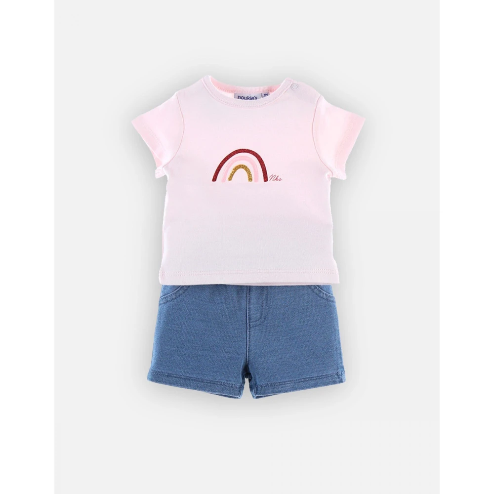 Ensemble Short Et Tee-shirt Rose - 1 Mois 1 Ensemble Short Et Tee-shirt Rose - 1 Mois