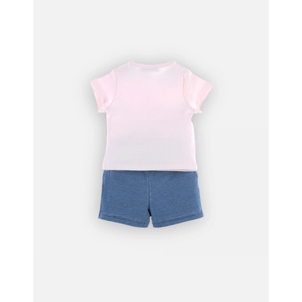 Ensemble Short Et Tee-shirt Rose - 1 Mois 2 Ensemble Short Et Tee-shirt Rose - 1 Mois – Image 2