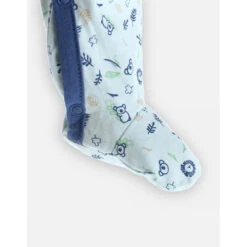 Pyjama En Jersey à Imprimé Bleu 3 Mois 9 Pyjama En Jersey à Imprimé Bleu 3 Mois -Allobébé am023105991 4