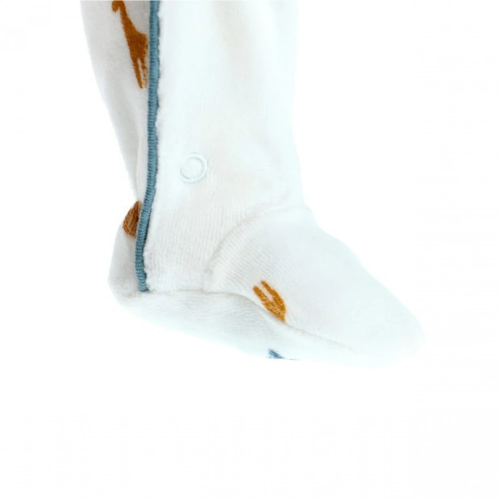 Pyjama Bébé En Velours Dinosaure - 0 Mois 3 Pyjama Bébé En Velours Dinosaure - 0 Mois – Image 3