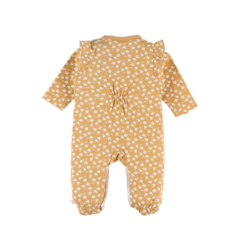 Pyjama 1 Pièce Fleuri En Jersey Moutarde 3 Mois 2 Pyjama 1 Pièce Fleuri En Jersey Moutarde 3 Mois – Image 2