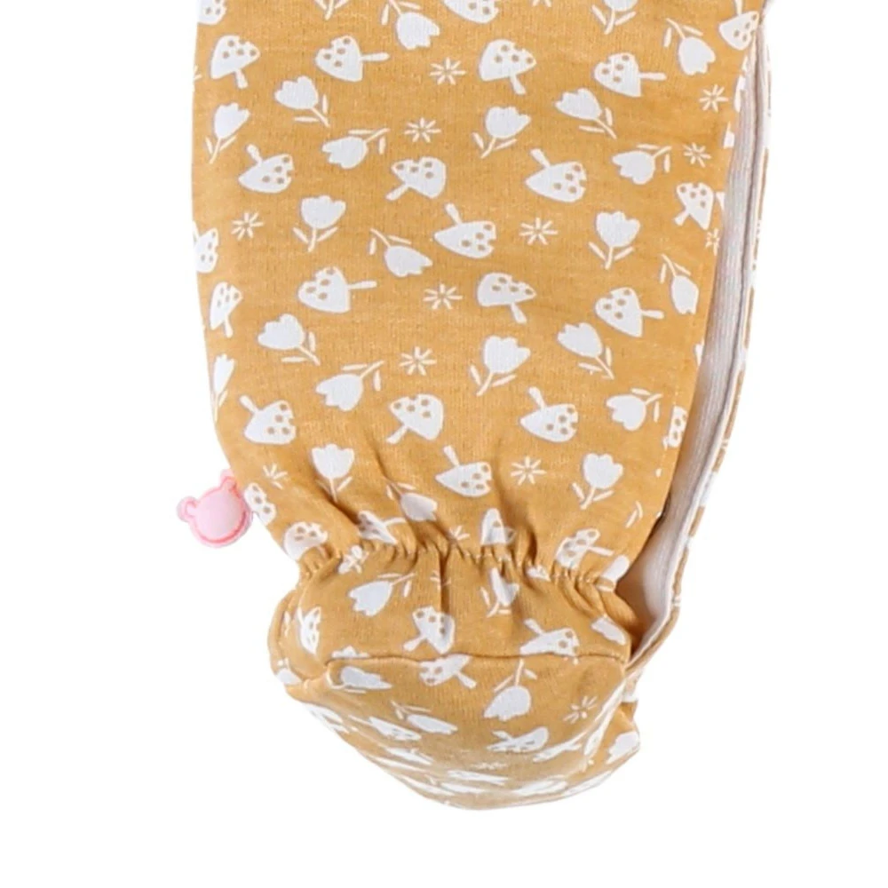 Pyjama 1 Pièce Fleuri En Jersey Moutarde 3 Mois 3 Pyjama 1 Pièce Fleuri En Jersey Moutarde 3 Mois – Image 3