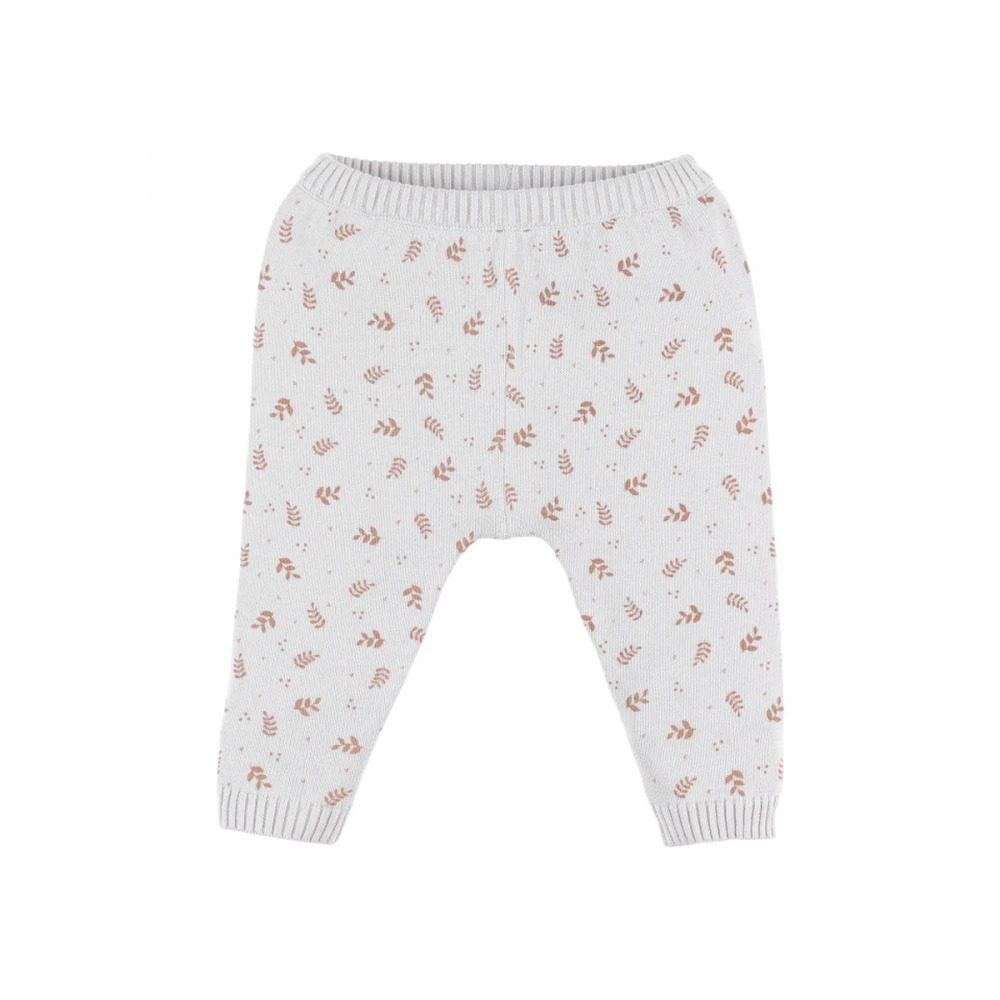 Legging Maille Beige Fleurs 18 Mois 1 Legging Maille Beige Fleurs 18 Mois