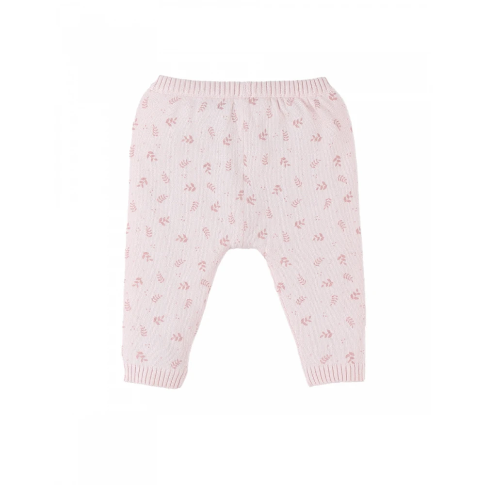 Legging Maille Rose Fleurs 12 Mois 3 Legging Maille Rose Fleurs 12 Mois – Image 3