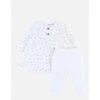 Robe Legging Fleurs Blanc 12 Mois