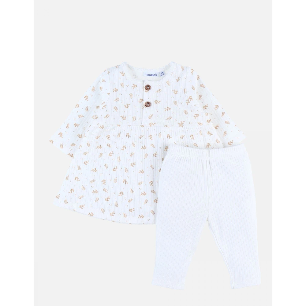 Robe Legging Fleurs Blanc 12 Mois 1 Robe Legging Fleurs Blanc 12 Mois