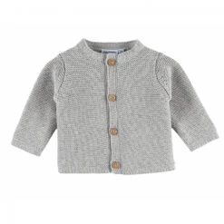 Gilet Maille Gris Chiné 6 Mois