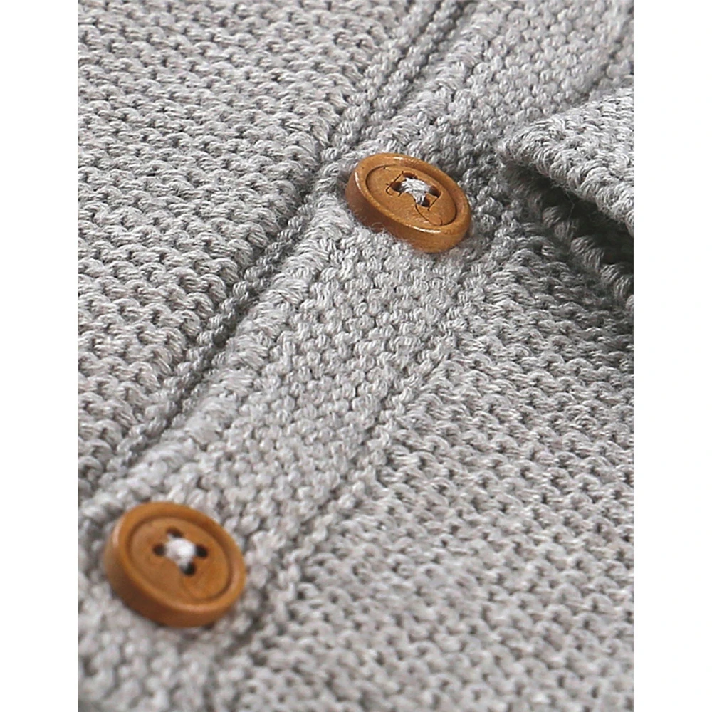 Gilet Maille Gris Chiné 18 Mois 3 Gilet Maille Gris Chiné 18 Mois – Image 3