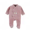 Pyjama Bébé Velours Lina & Joy Rose Naissance