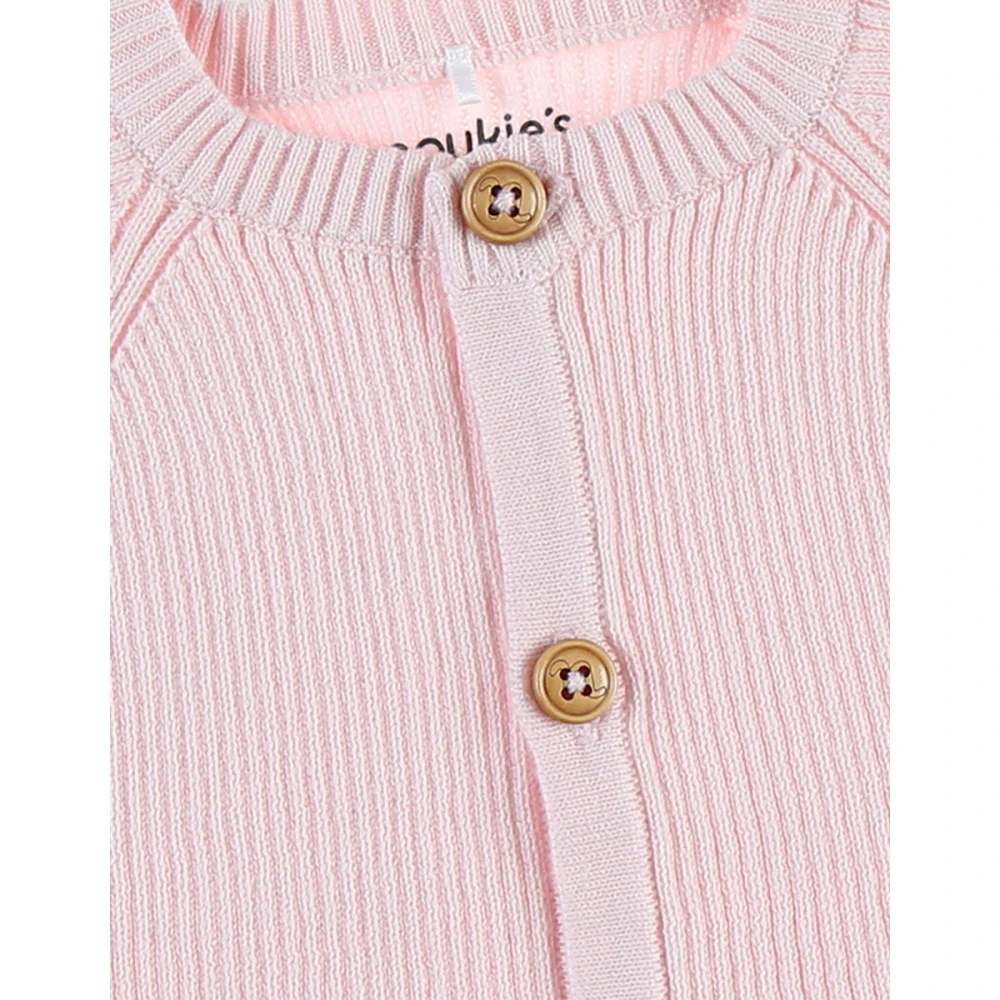 Gilet Maille Rose Pâle 1 Mois 5 Gilet Maille Rose Pâle 1 Mois – Image 5