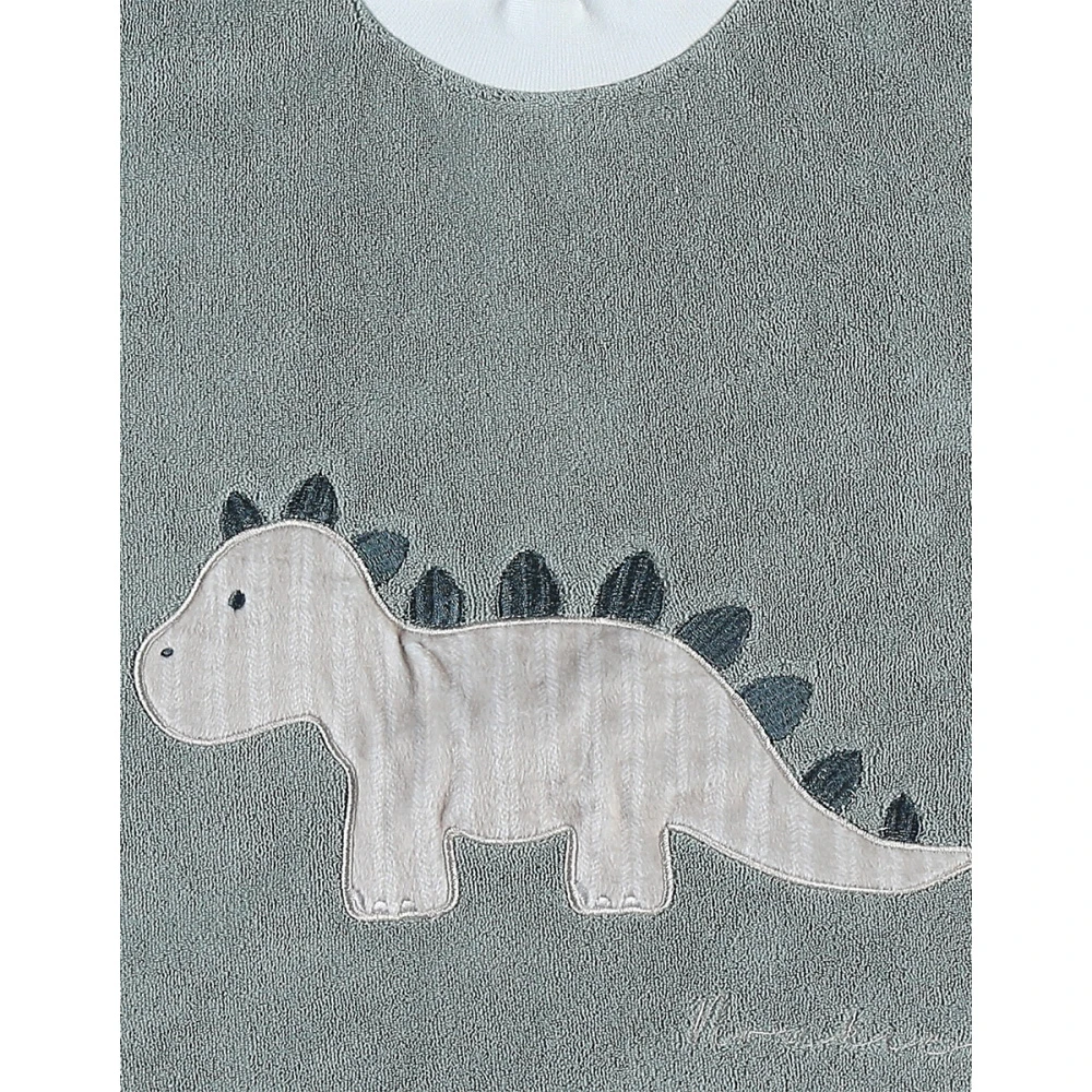 Bavoir Bébé Dinosaure Vert 3 Bavoir Bébé Dinosaure Vert – Image 3