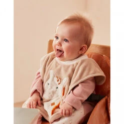 Bavoir Bébé Girafe Beige -Allobébé am051140557 4
