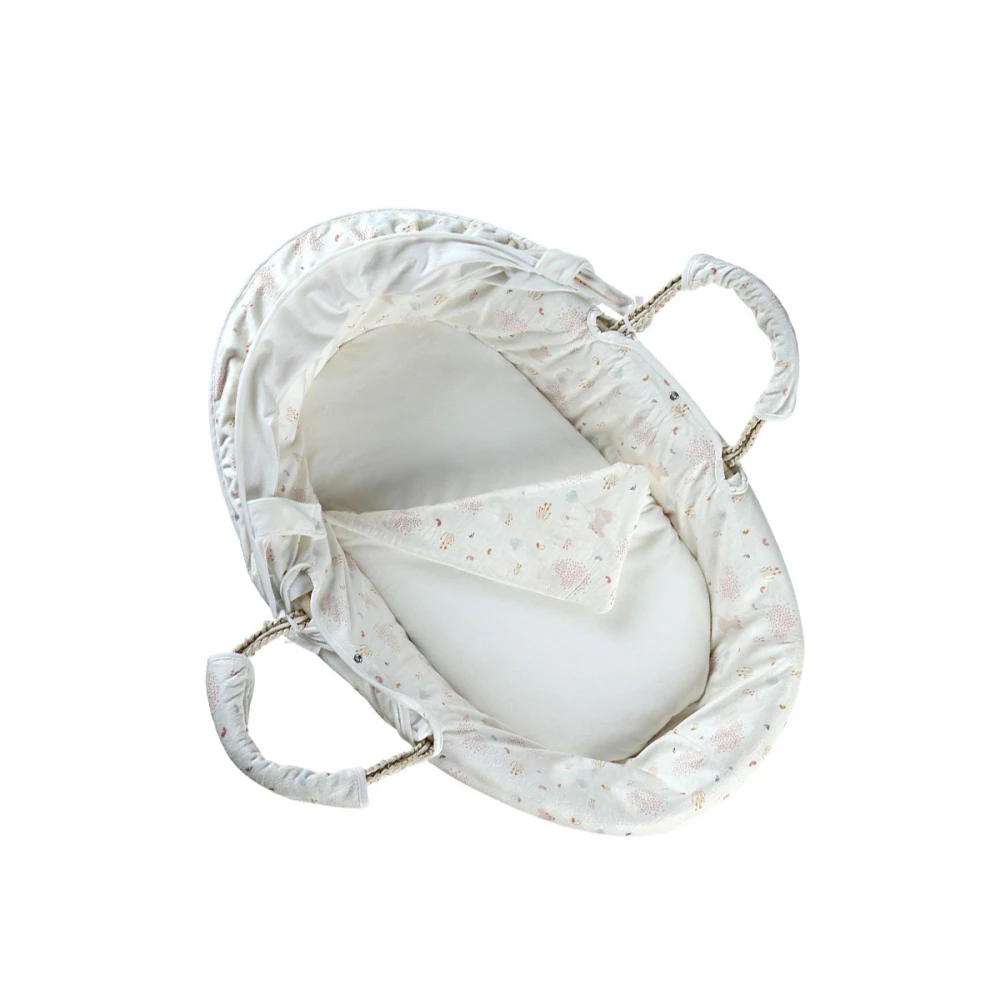 Couffin Naturel écru/rose Lina & Joy 1 Couffin Naturel écru/rose Lina & Joy