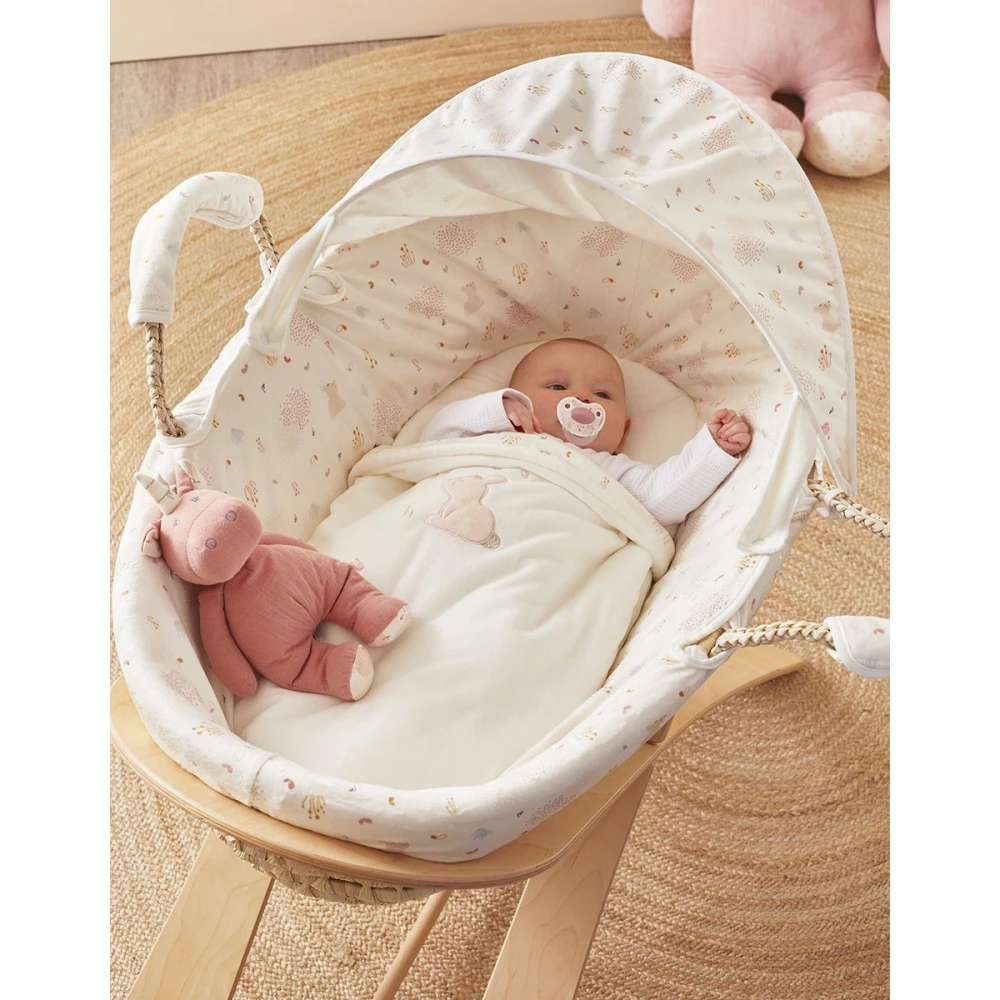 Couffin Naturel écru/rose Lina & Joy 3 Couffin Naturel écru/rose Lina & Joy – Image 3