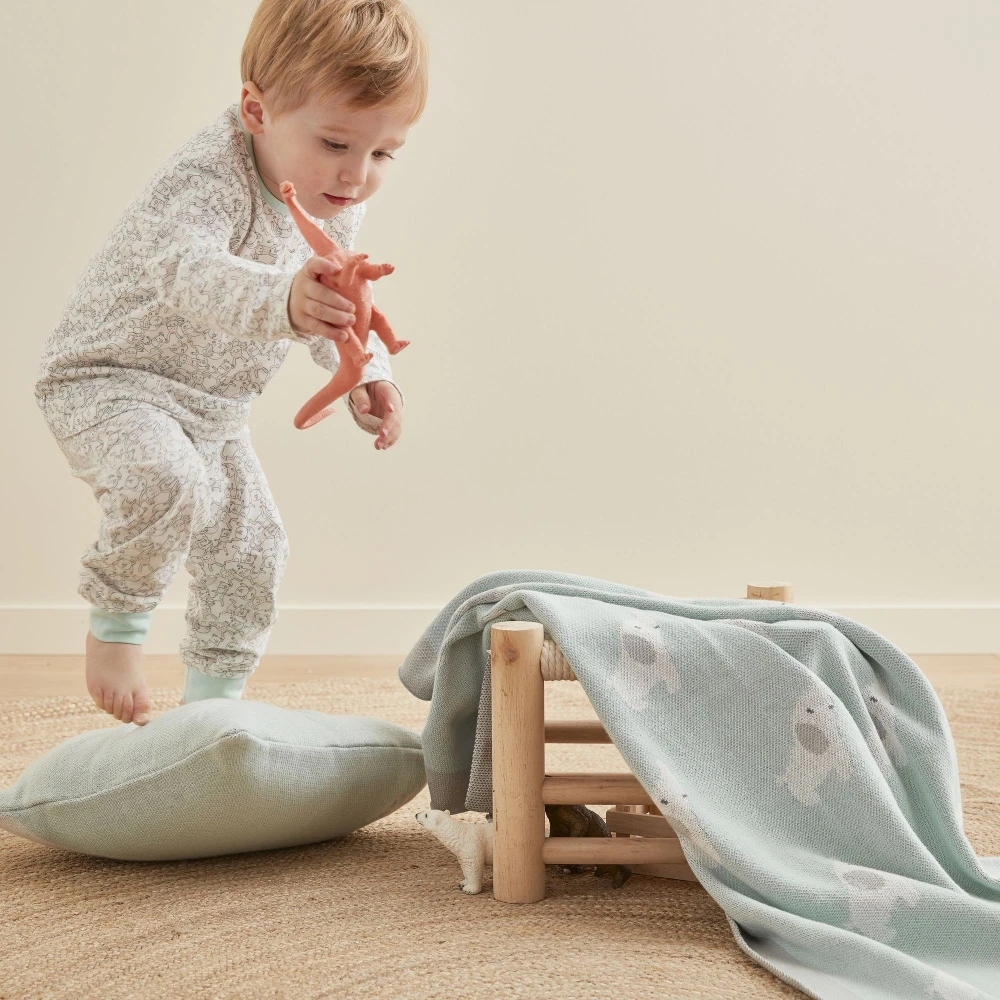 Coussin Déco Jacquard Bio Anna Et Milo 2 Coussin Déco Jacquard Bio Anna Et Milo – Image 2