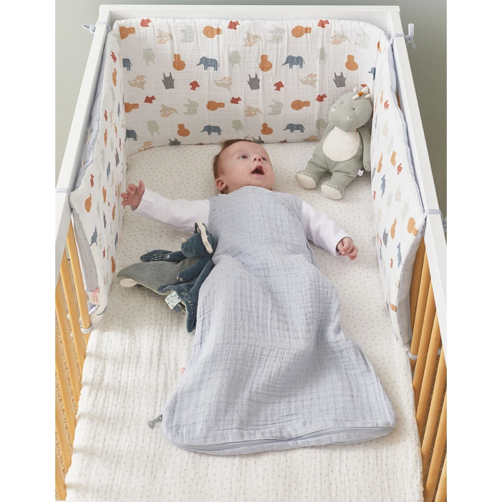 Tour De Lit Jungle En Mousseline De Coton Jungle 3 Tour De Lit Jungle En Mousseline De Coton Jungle – Image 3