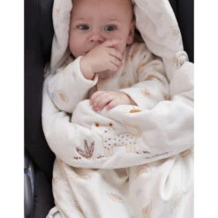 Nid D'ange En Veloudoux écru Motif Soleil -Allobébé am067614389 4