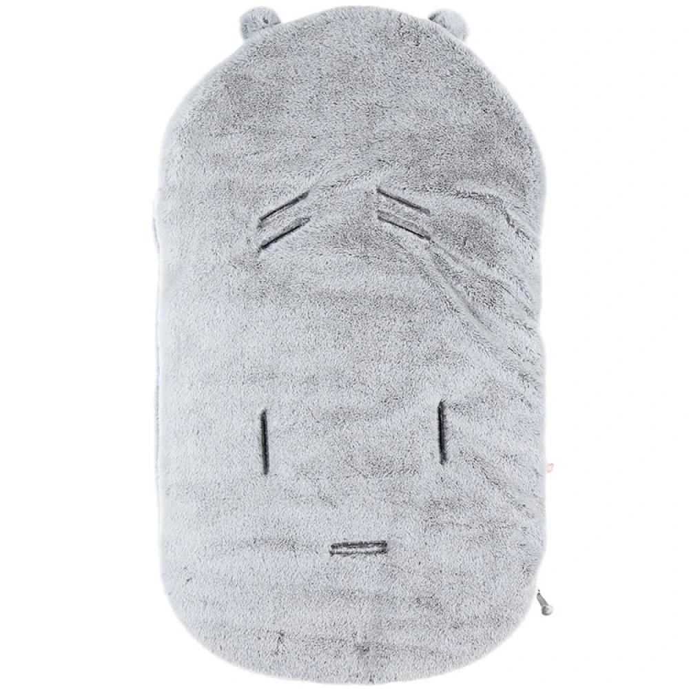 Nid D'ange Gris Clair Fausse Fourrure 3 Nid D'ange Gris Clair Fausse Fourrure – Image 3