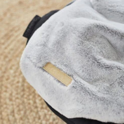 Nid D'ange Gris Clair Fausse Fourrure 13 Nid D'ange Gris Clair Fausse Fourrure -Allobébé am067627165 5