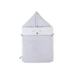 Nid D'ange En Veloudoux Gris Chiné