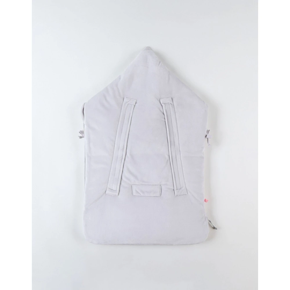 Nid D'ange En Veloudoux Gris Chiné 2 Nid D'ange En Veloudoux Gris Chiné – Image 2