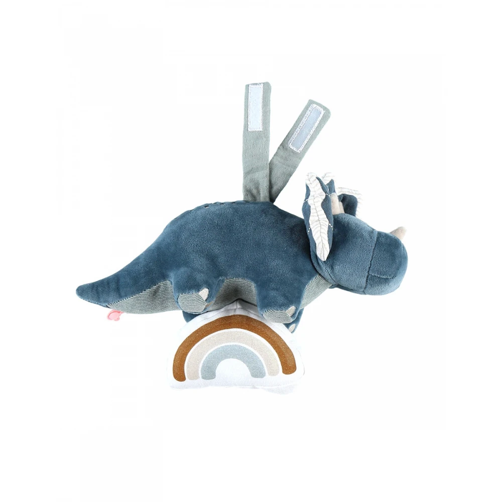Mini Peluche Musicale Tricératops Ops Bleu 1 Mini Peluche Musicale Tricératops Ops Bleu