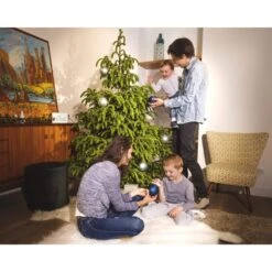 Boule De Noël Empreinte Argenté 8 Boule De Noël Empreinte Argenté -Allobébé at021238545 3