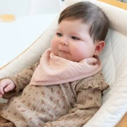 Bavoir Bandana Cadum Rose Clair -Allobébé ay057003336 3