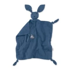 Doudou Lange Lapin Bleu Foncé 6 Doudou Lange Lapin Bleu Foncé -Allobébé ay083400373 2