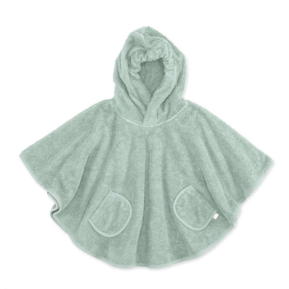 Poncho De Bain éponge Vert Sauge 1 Poncho De Bain éponge Vert Sauge