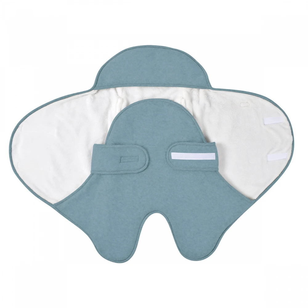 Beaba Couverture Babynomade Double Polaire 0-6m Bleu Baltique Et Blanc 2 Beaba Couverture Babynomade Double Polaire 0-6m Bleu Baltique Et Blanc – Image 2