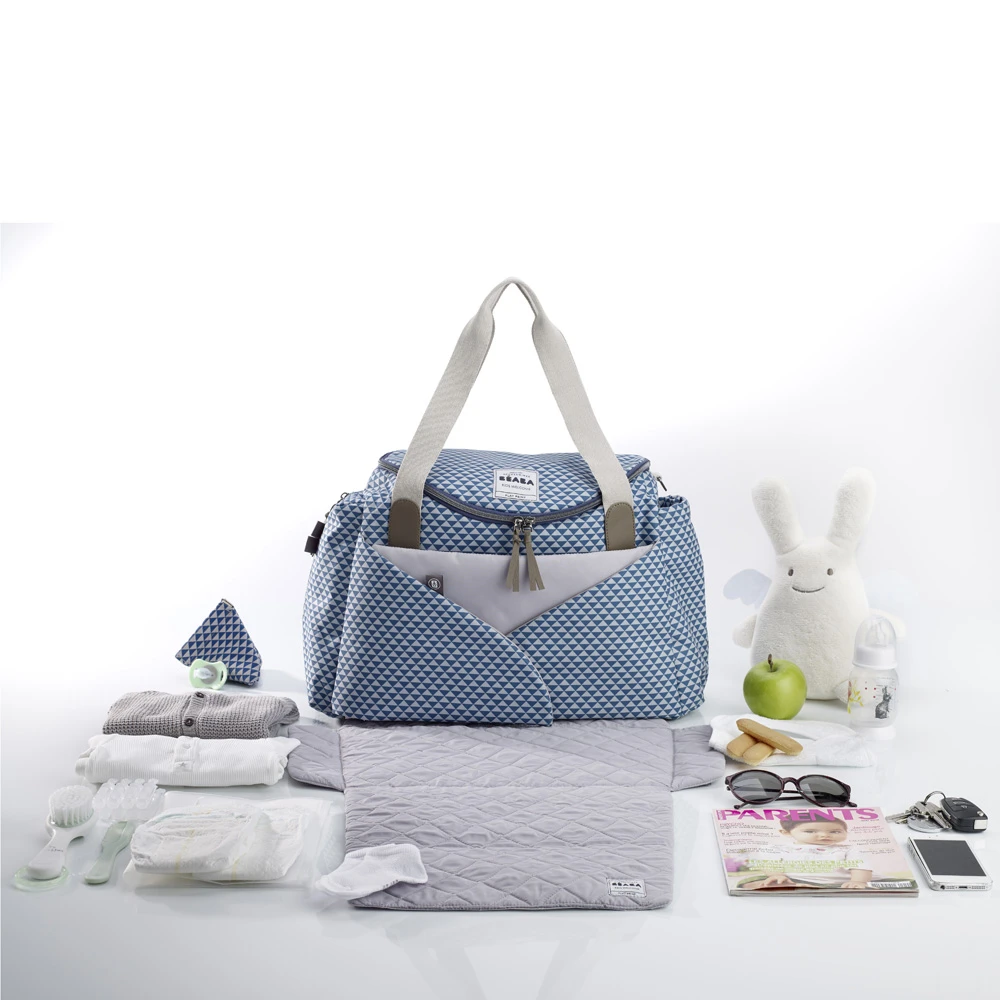 Beaba Sac à Langer Sydney 2 Play Print Blue 2 Beaba Sac à Langer Sydney 2 Play Print Blue – Image 2