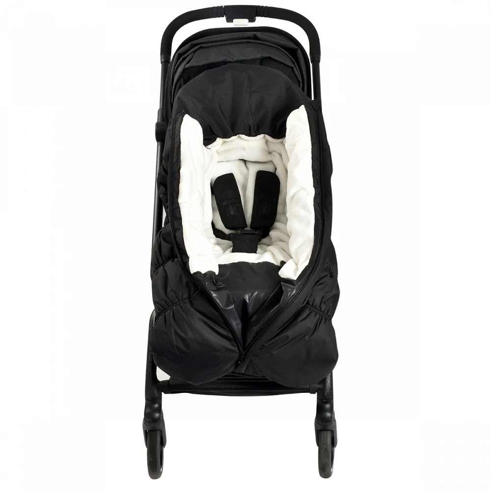 Beaba Chancelière Poussette Imperméable 6-24 Mois Noire Polaire Intérieure Blanche 4 Beaba Chancelière Poussette Imperméable 6-24 Mois Noire Polaire Intérieure Blanche – Image 4