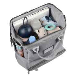 Beaba Sac à Dos à Langer Wellington- Gris Chiné 13 Beaba Sac à Dos à Langer Wellington- Gris Chiné -Allobébé bb045202624 3