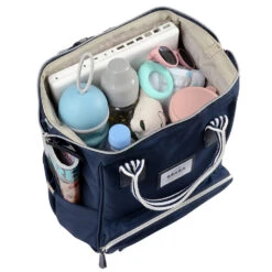 Beaba Sac à Dos à Langer Wellington Bleu Marine -Allobébé bb045202631 3