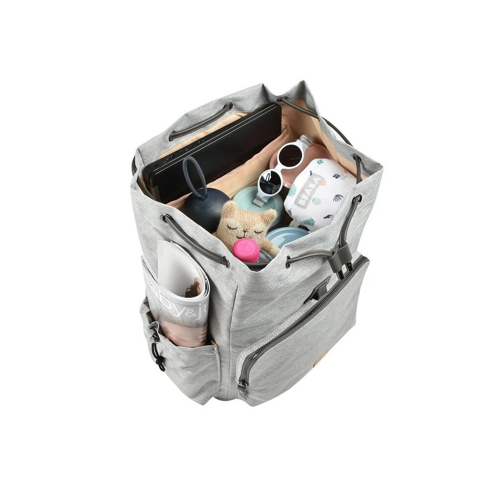 Beaba Sac à Langer Bébé Vancouver Heather Grey 2 Beaba Sac à Langer Bébé Vancouver Heather Grey – Image 2
