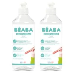 Beaba Lot De 2 Liquide Vaisselle Sans Parfum 500 Ml