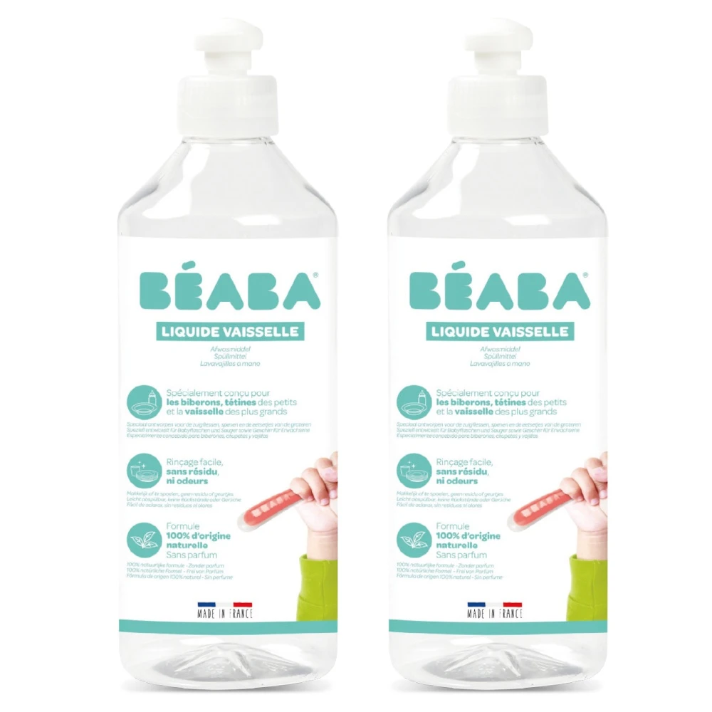 Beaba Lot De 2 Liquide Vaisselle Sans Parfum 500 Ml 1 Beaba Lot De 2 Liquide Vaisselle Sans Parfum 500 Ml