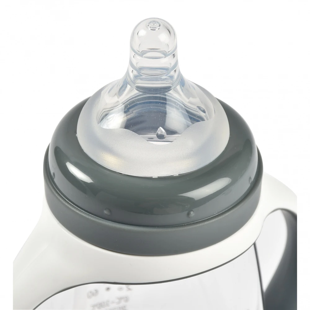 Beaba Biberon D'apprentissage 2 En 1 210 Ml - Gris Minéral 3 Beaba Biberon D'apprentissage 2 En 1 210 Ml - Gris Minéral – Image 3