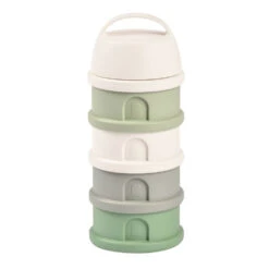 Beaba Boîte Doseuse Empilable 4 Compartiments Cotton White / Sage Green