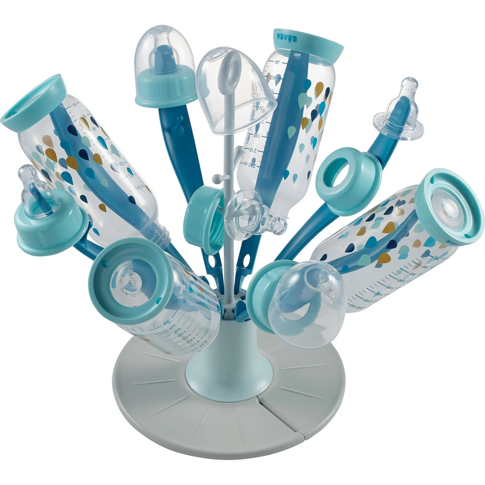 Beaba Sèche Biberon Pliable Flower Blue 2 Beaba Sèche Biberon Pliable Flower Blue – Image 2