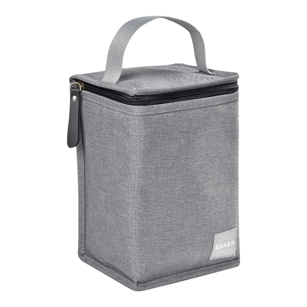 Beaba Pochette Repas Isotherme Gris Chiné 1 Beaba Pochette Repas Isotherme Gris Chiné
