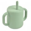 Beaba Tasse à Paille En Silicone Sage Green