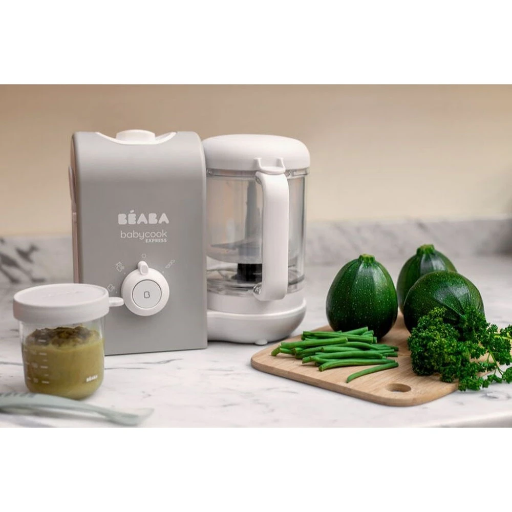 Beaba Robot Babycook Express 4-en-1 éco Conçu Gris Velours 4 Beaba Robot Babycook Express 4-en-1 éco Conçu Gris Velours – Image 4