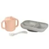 Beaba Coffret D'apprentissage Silicone + Tasse - Pink
