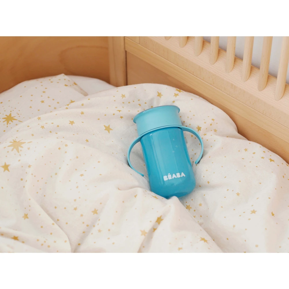 Beaba Tasse D'apprentissage 360° Bleue 7 Beaba Tasse D'apprentissage 360° Bleue – Image 7